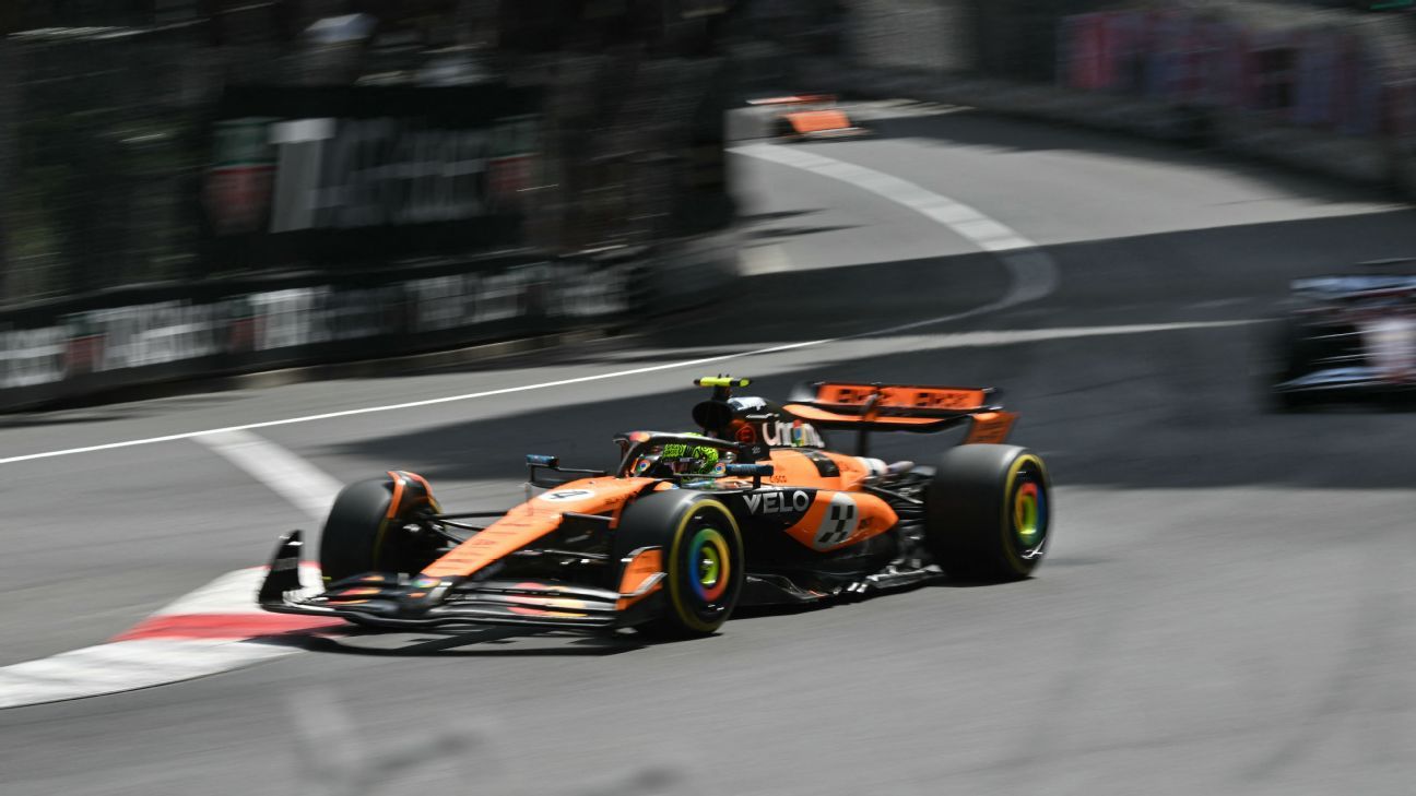 Lando Norris holds off Charles Leclerc to take first Monaco GP win