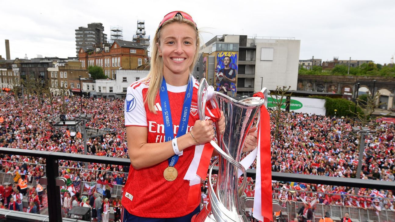Arsenal’s Leah Williamson: ‘Dreams came true’ with Champions League win