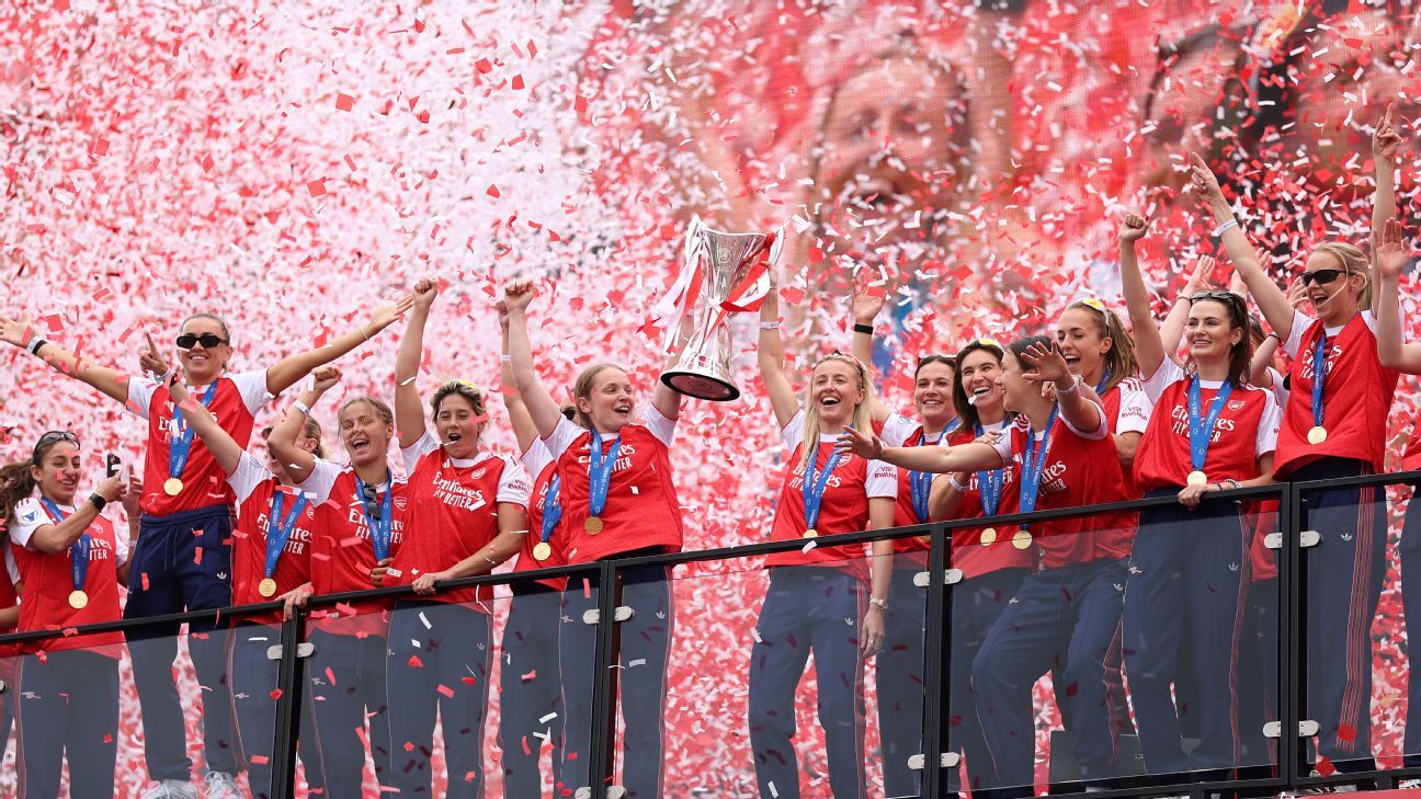 ‘My dreams came true’: Arsenal celebrate UWCL success in style