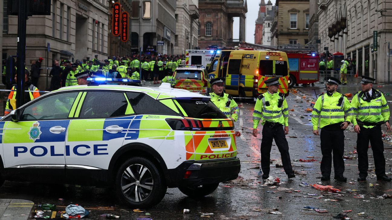 Man arrested on suspicion of attempted murder after Liverpool parade collision