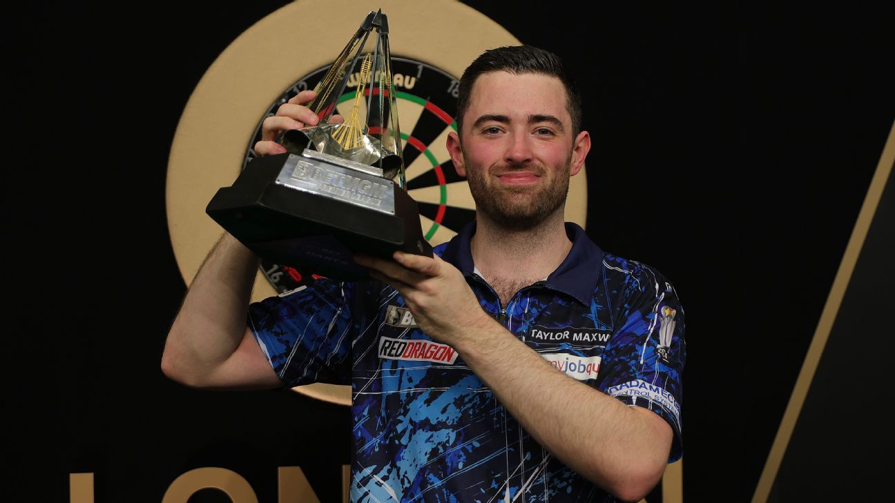 Premier League Darts final: Luke Humphries beats Luke Littler to claim first title