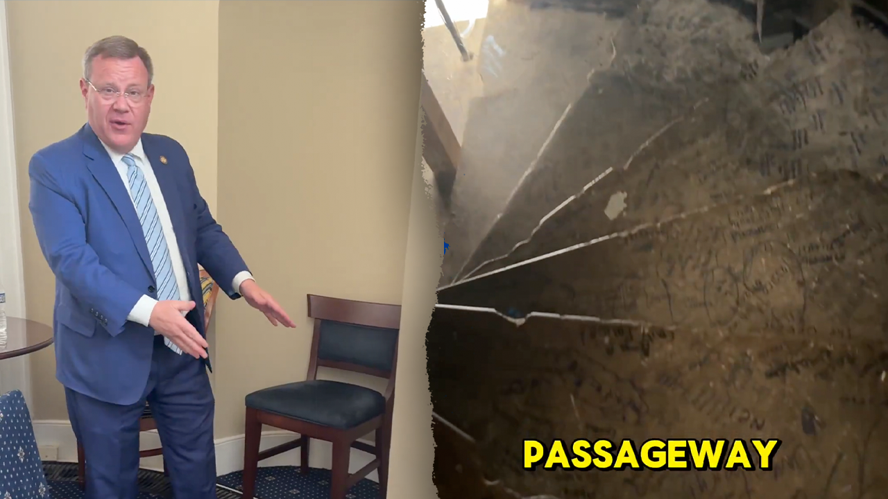 Congressman reveals hidden secret passageways from America’s founding under Capitol floorboards