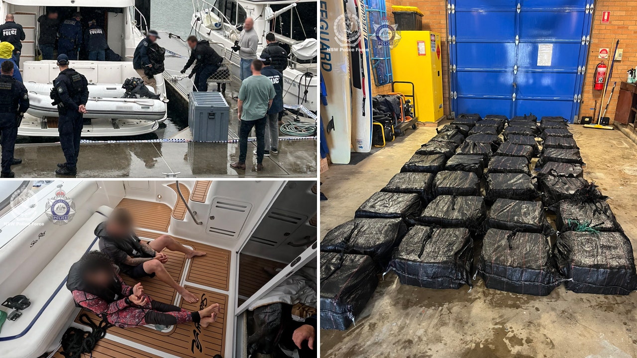 5 men arrested in massive cocaine bust off coast of Australia