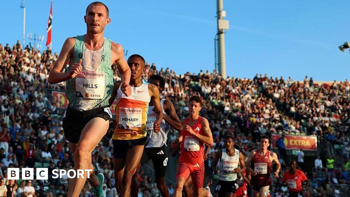 Diamond League Oslo: George Mills sets 5,000m UK record, beating Sir Mo Farah best time