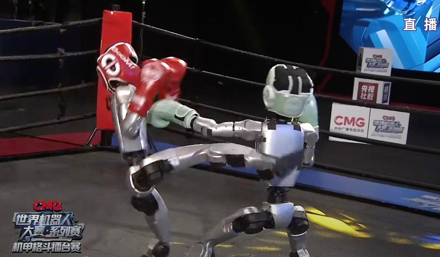 Watch The World’s First Humanoid Robot Kickboxing Match