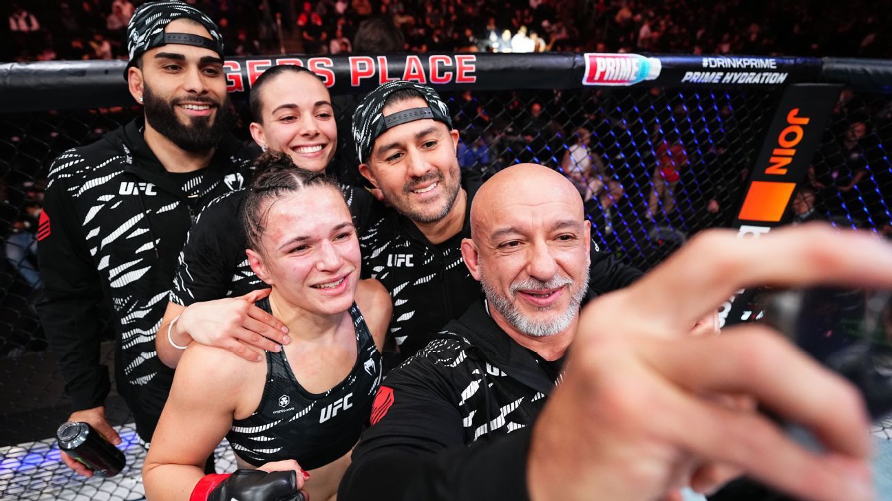 Which former No. 1 fighter from ESPN’s Top 25 under 25 list is closest to their first UFC title fight