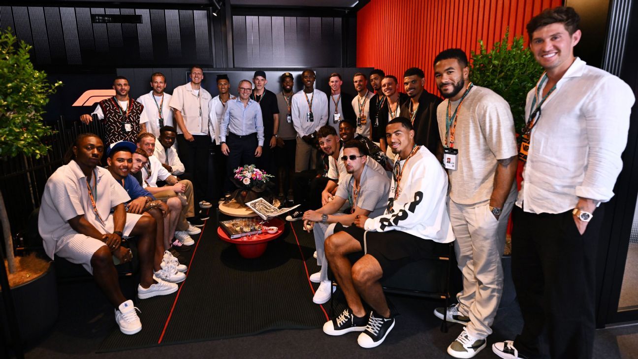 Spanish GP: England squad attend F1 before Andorra fixture