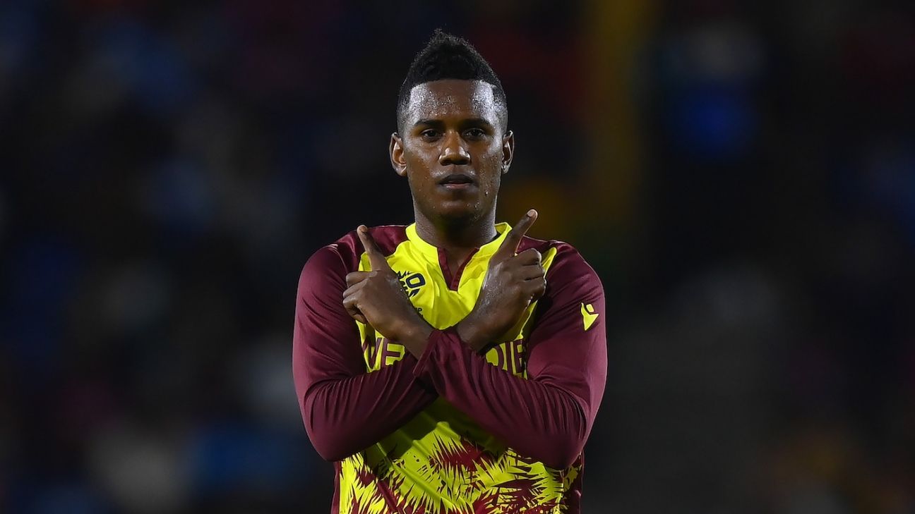 Akeal Hosein out of T20I opener after failing to secure UK visa
