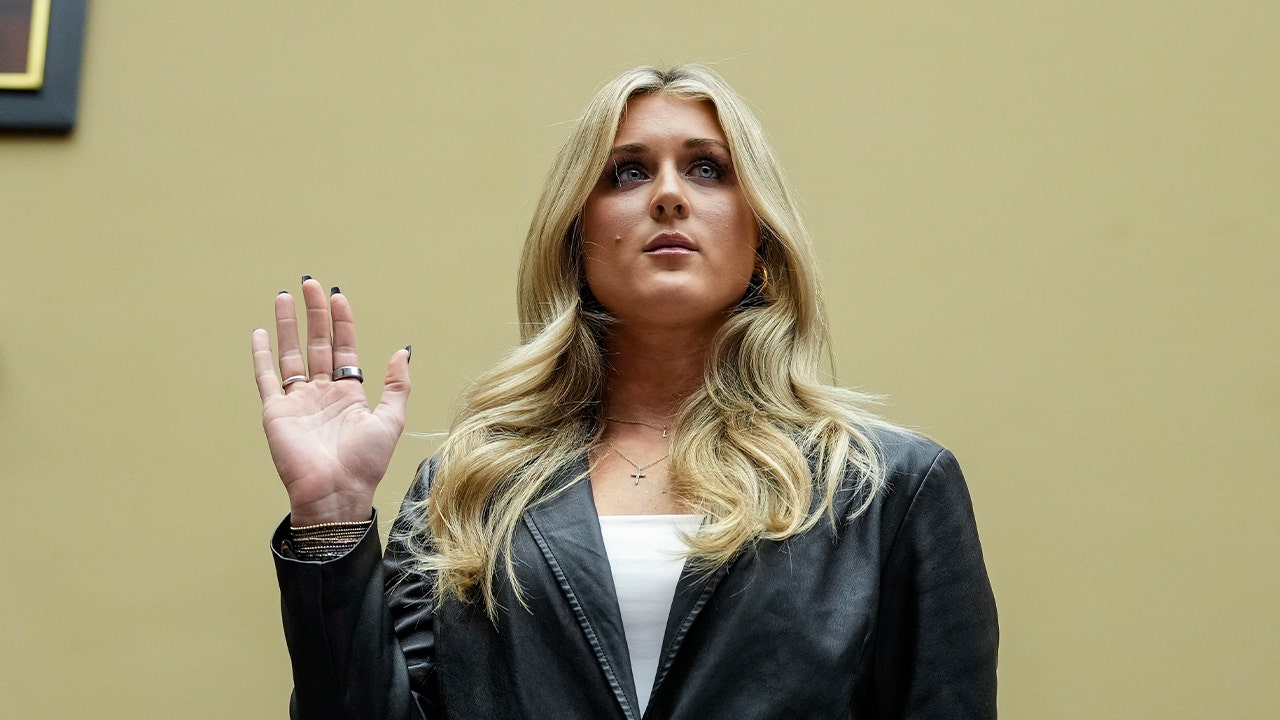 Riley Gaines swims Alcatraz while 31 weeks pregnant, fires back at critics
