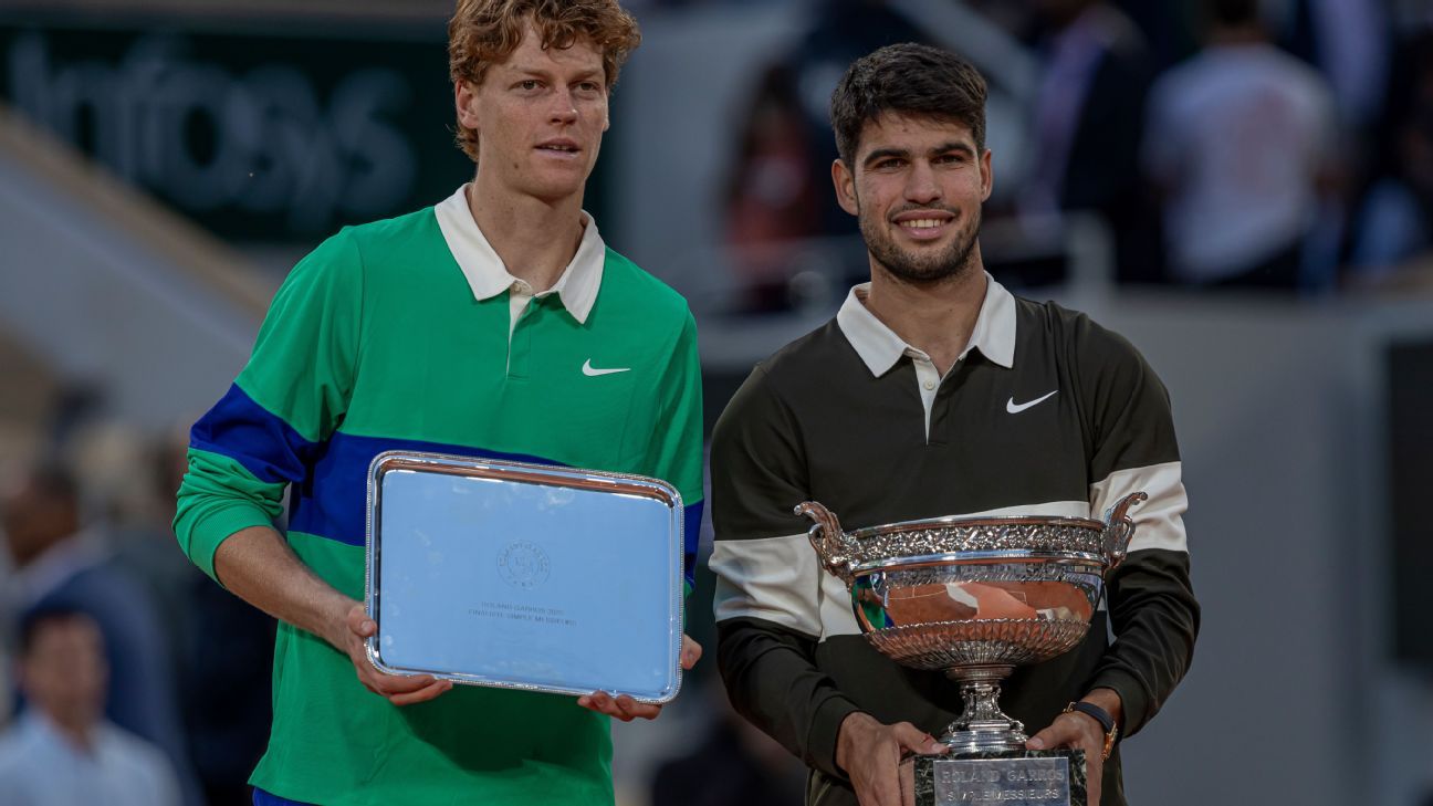John McEnroe – Carlos Alcaraz, Jannik Sinner could beat prime Rafael Nadal