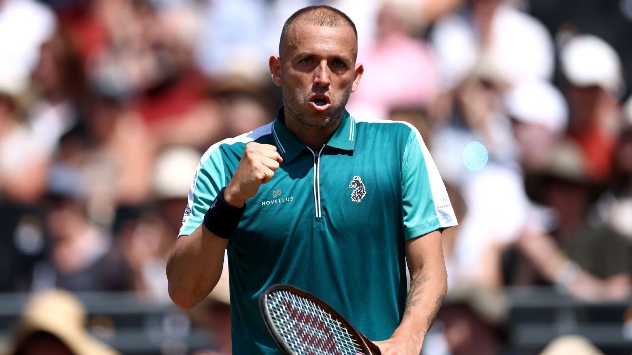 Queen’s Club 2025: Dan Evans downs Frances Tiafoe in straight sets