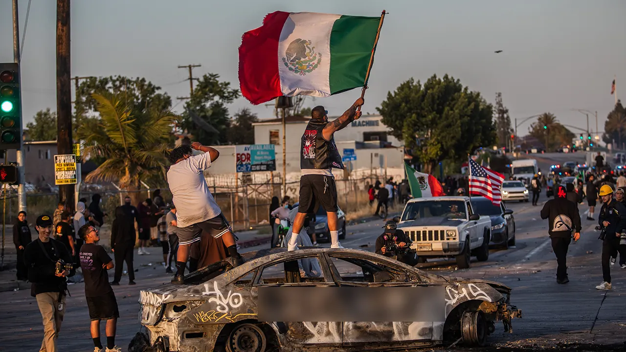 LA officials announce charges against violent immigration protesters
