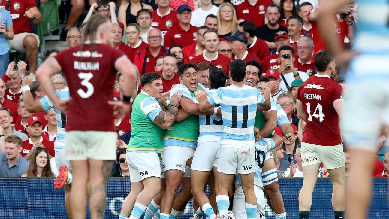 British and Irish Lions vs Argentina: Pumas win 28-24 in Dublin