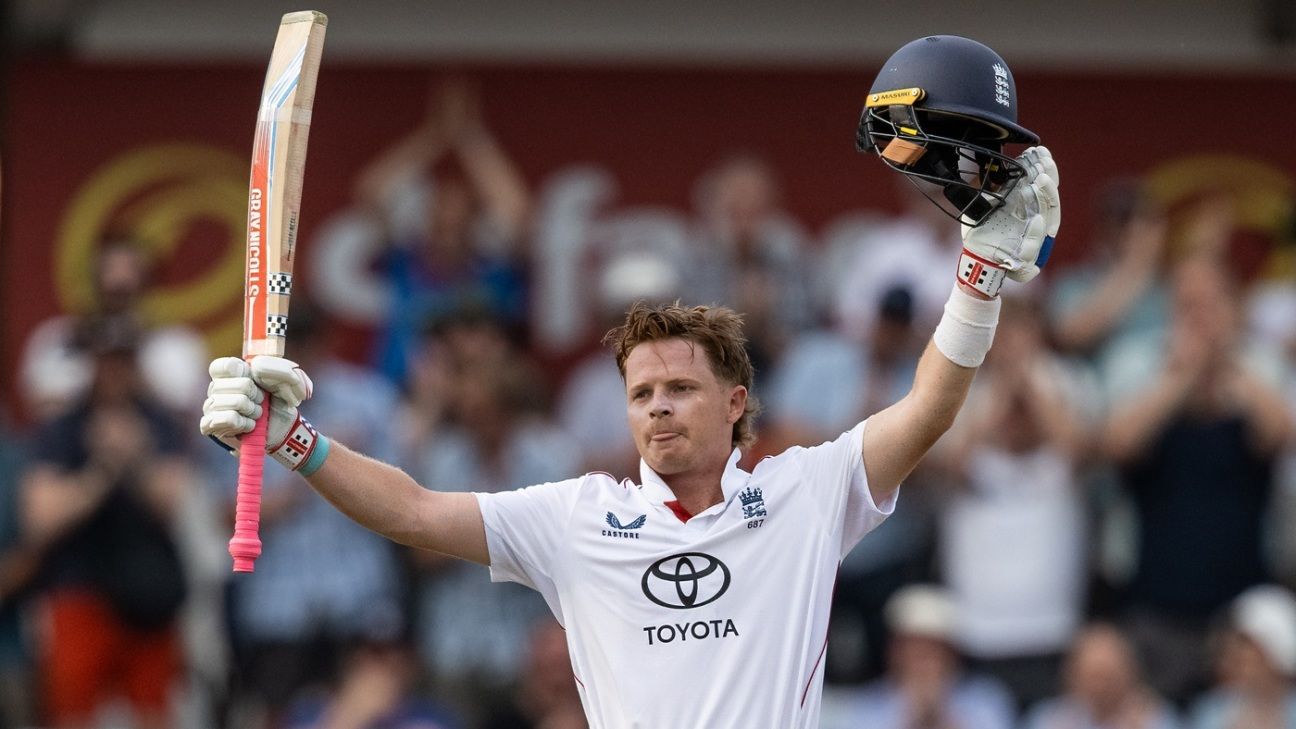 Ollie Pope’s century buys him the summer at No. 3