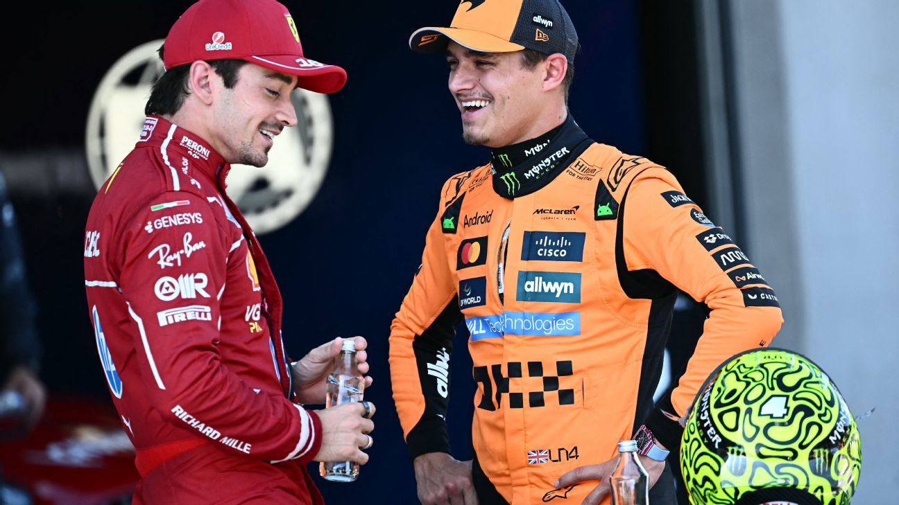 Austrian GP qualifying: Lando Norris takes pole ahead of Charles Leclerc