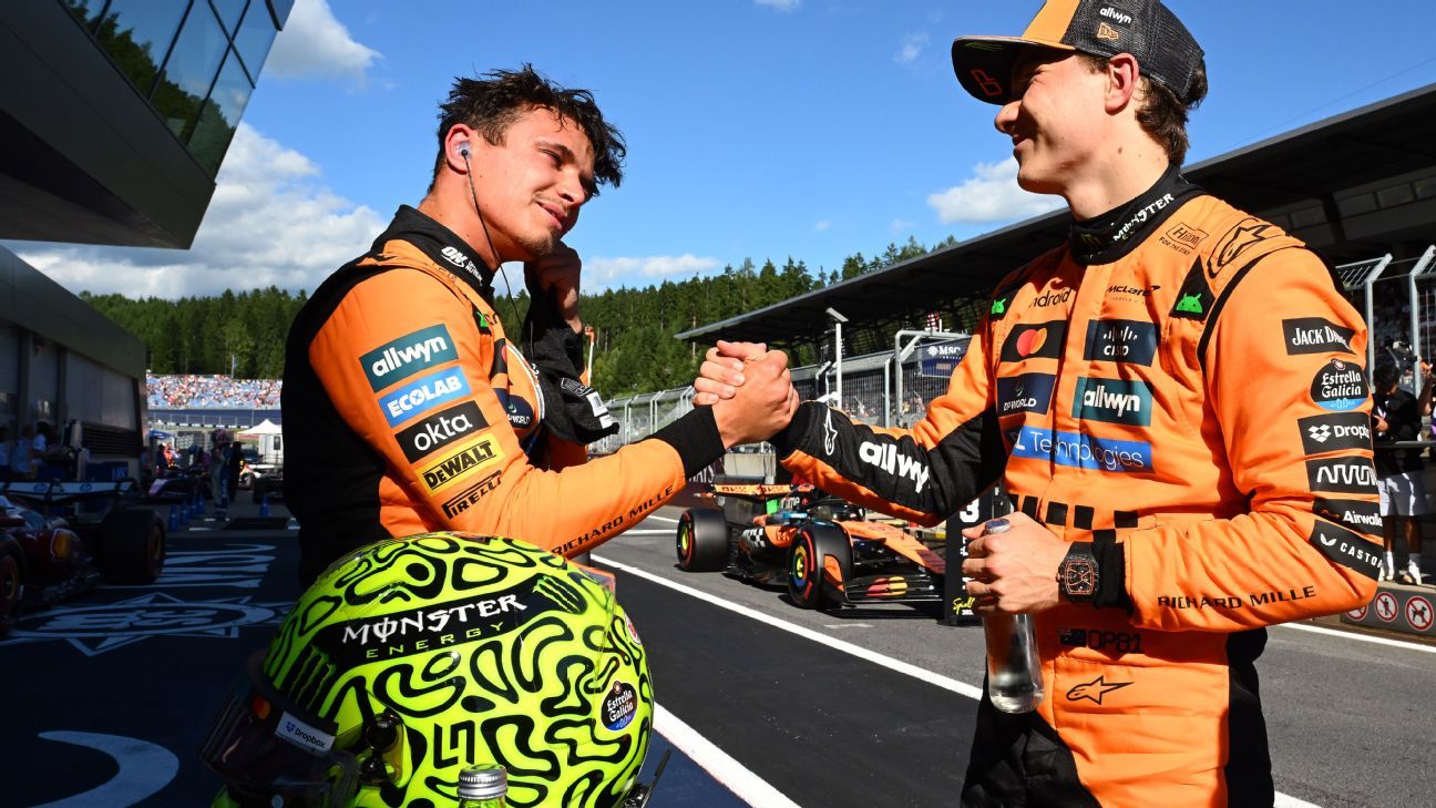 Austrian Grand Prix: Follow LIVE as Lando Norris starts on pole