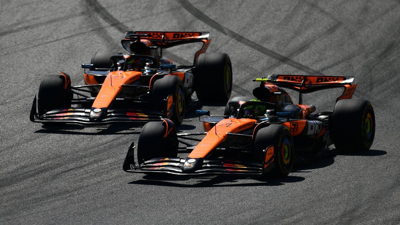 Austrian Grand Prix: Follow LIVE as Lando Norris leads from pole