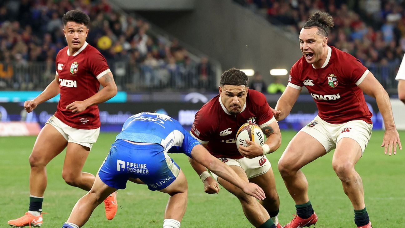 British and Irish Lions: Sione Tuipulotu finding feet after injury layoff