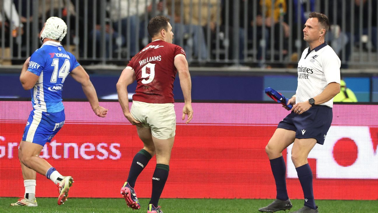 Lions ring changes for Reds as scrum-half Tomos Williams flies home