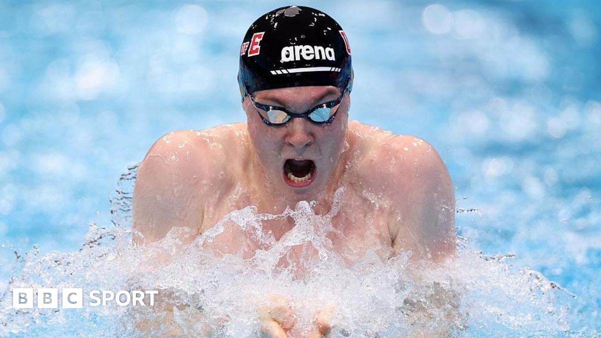 Cancer-hit Archie Goodburn secures 100m breaststroke gold