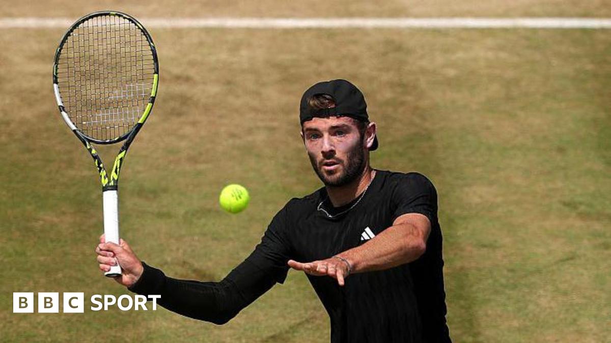 Queen’s: Jacob Fearnley beats Corentin Moutet to reach first ATP Tour quarter-final