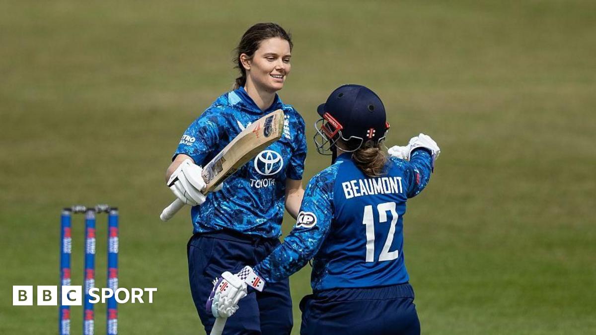 England vs West Indies: Tammy Beaumont and Amy Jones hit back-to-back hundreds to seal series win