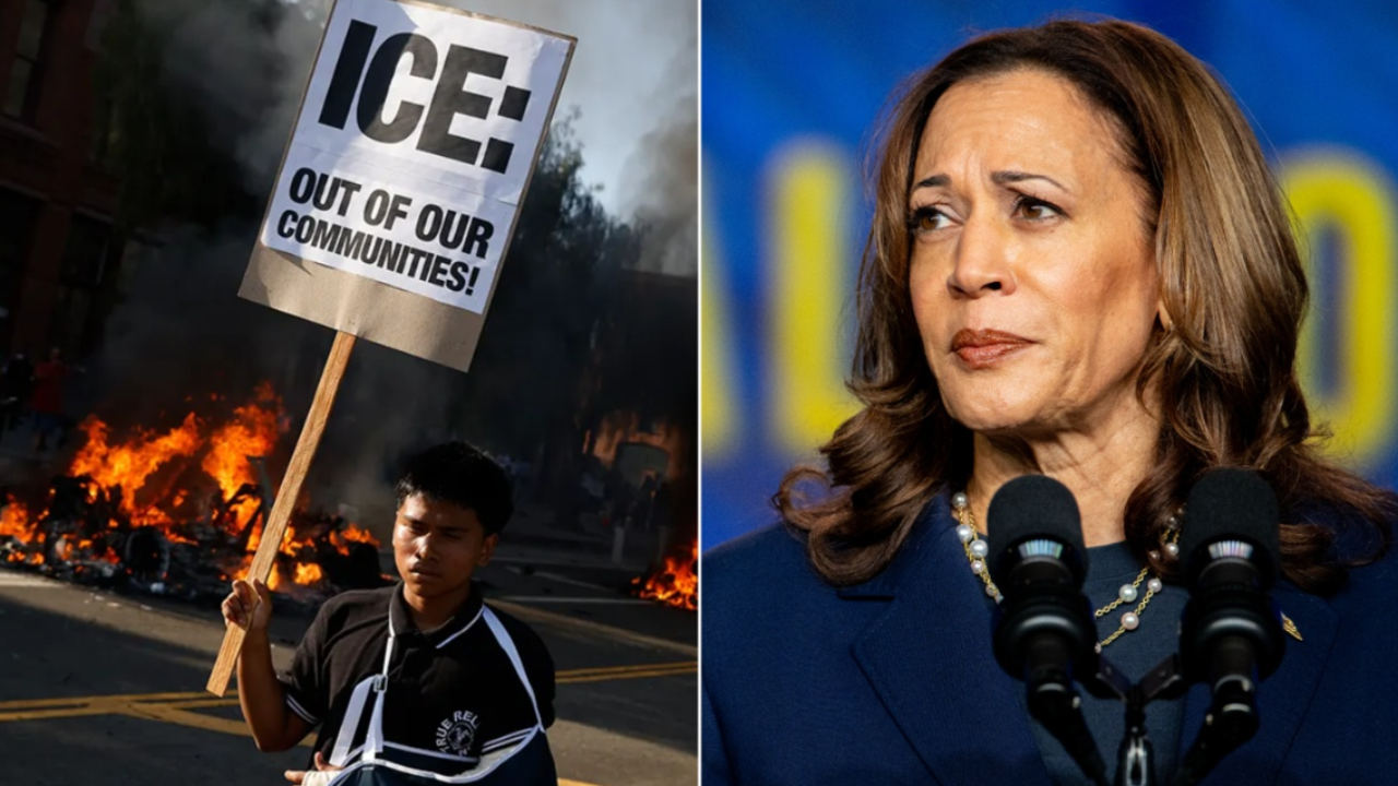 Kamala Harris slammed for calling anti-ICE riots ‘overwhelmingly peaceful’