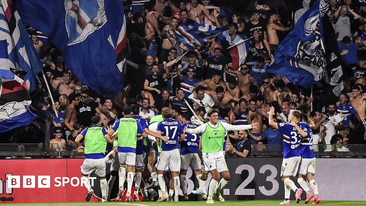 Sampdoria avoid relegation despite crowd trouble at Salernitana