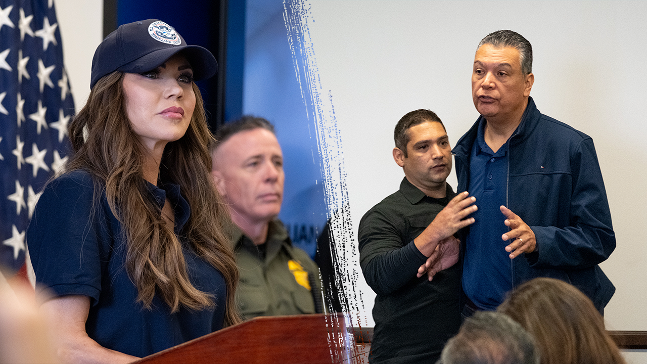 Padilla claims he wasn’t disruptive despite shouting over Noem at presser