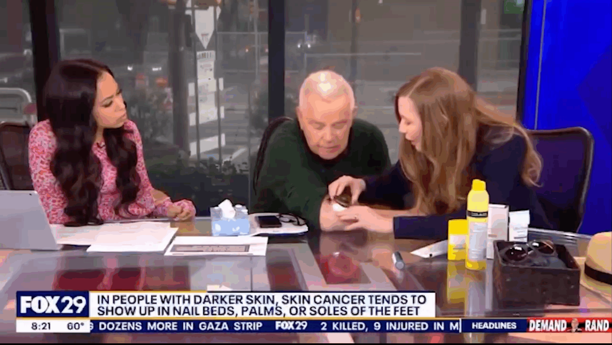 Philadelphia news anchor diagnosed with skin cancer during live broadcast