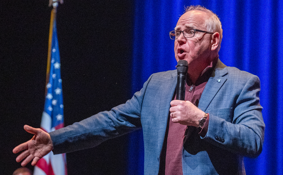 Trump offers young men ‘a place to belong’ says Walz after conversation with son
