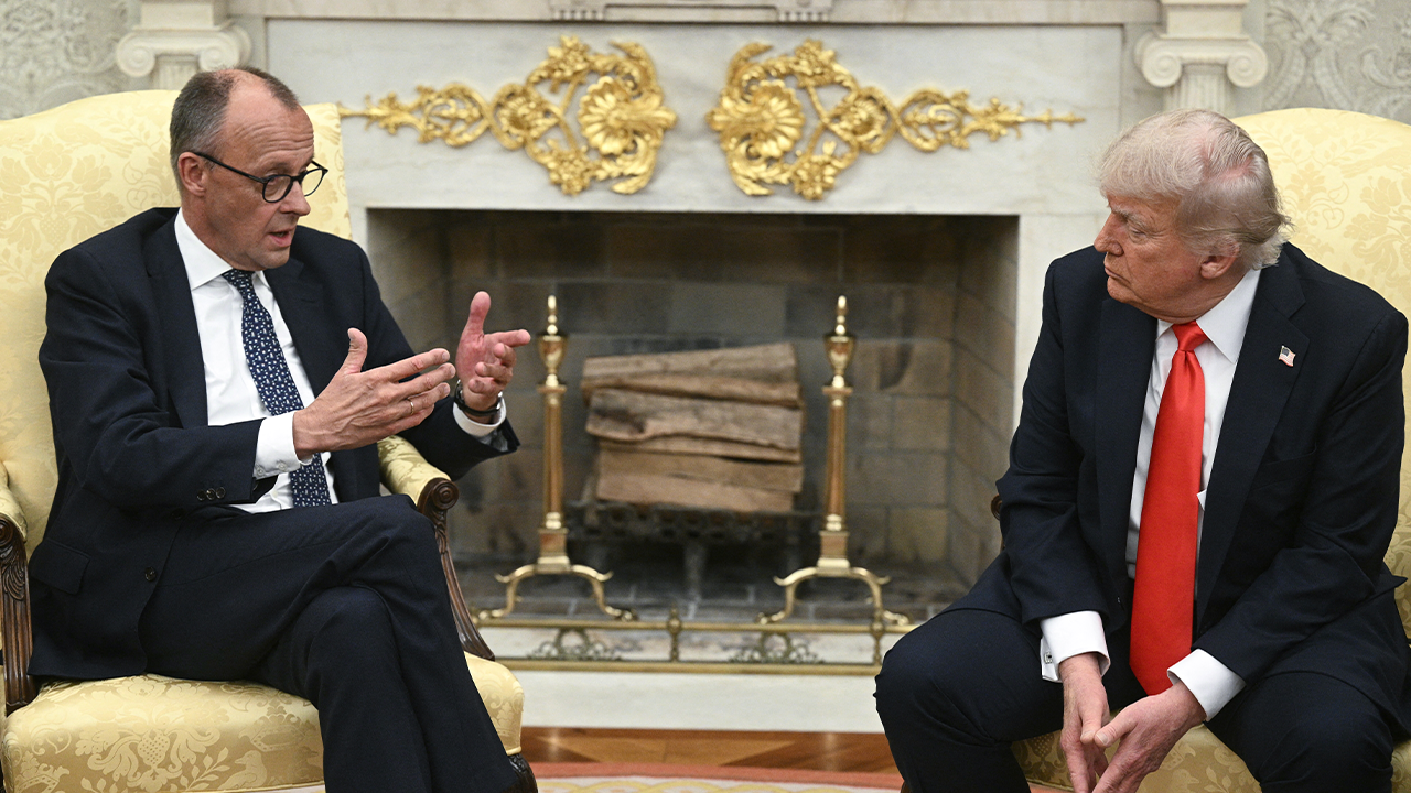 Trump suggests ‘let them fight’ on Ukraine war during meeting with German chancellor