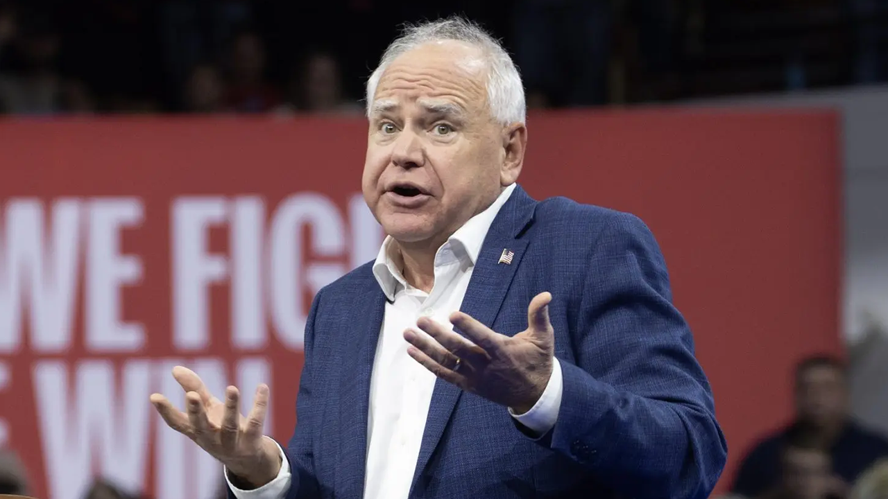 Failed Dem VP nominee goes off script at liberal think tank event
