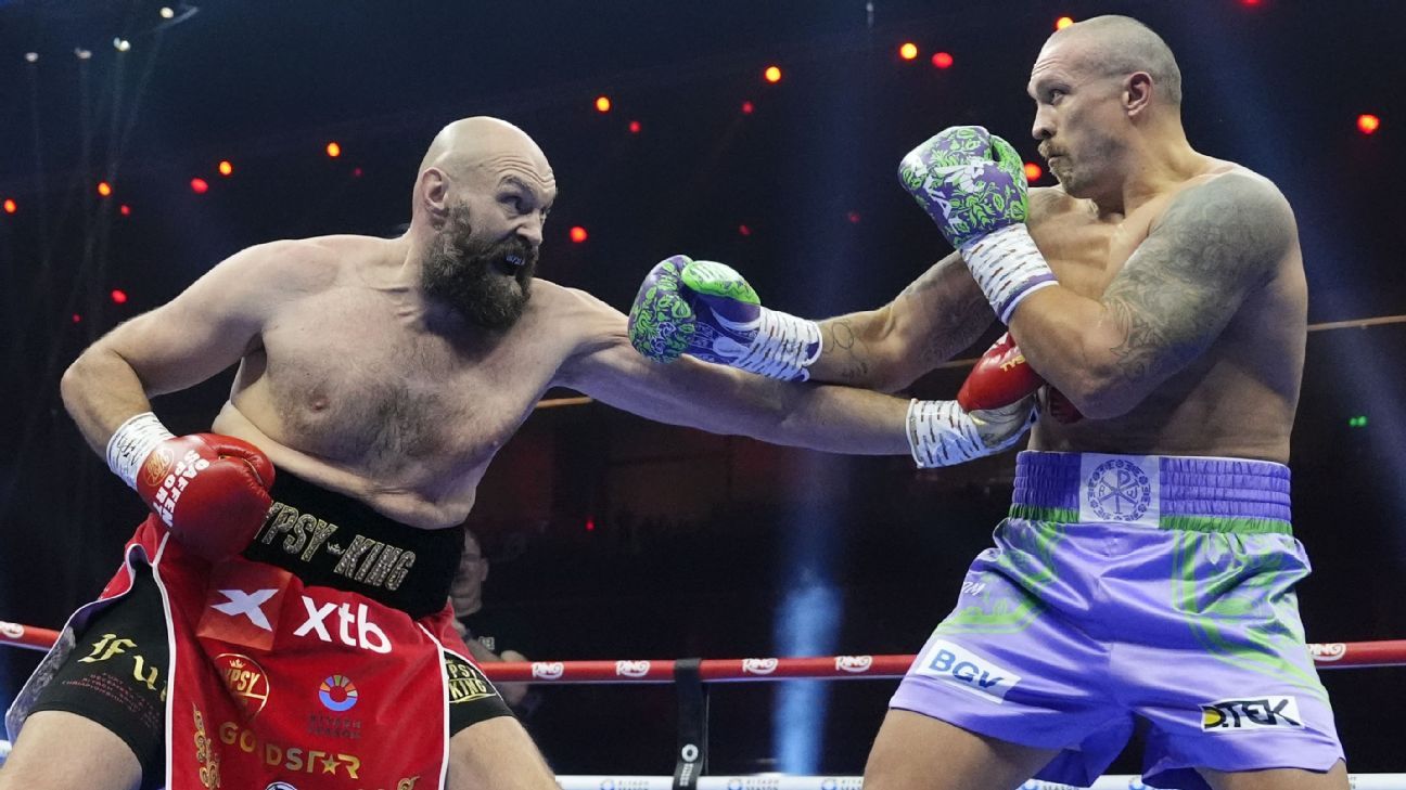Tyson Fury claims Oleksandr Usyk trilogy set for April 2026