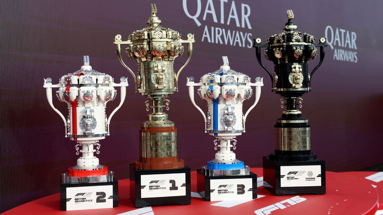 British Grand Prix: Lego trophy to be awarded to podium finishers