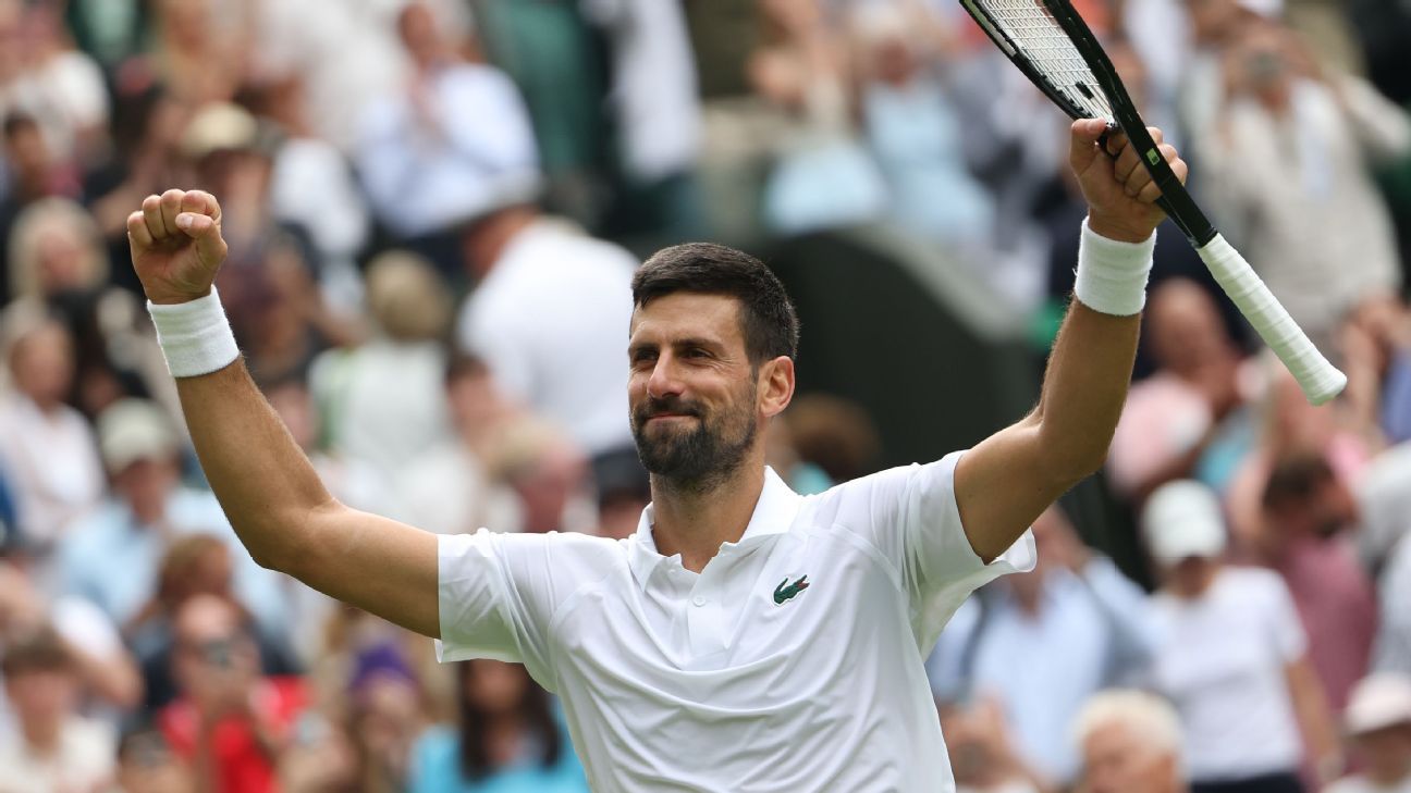 Novak Djokovic tested but advances to Wimbledon quarterfinals