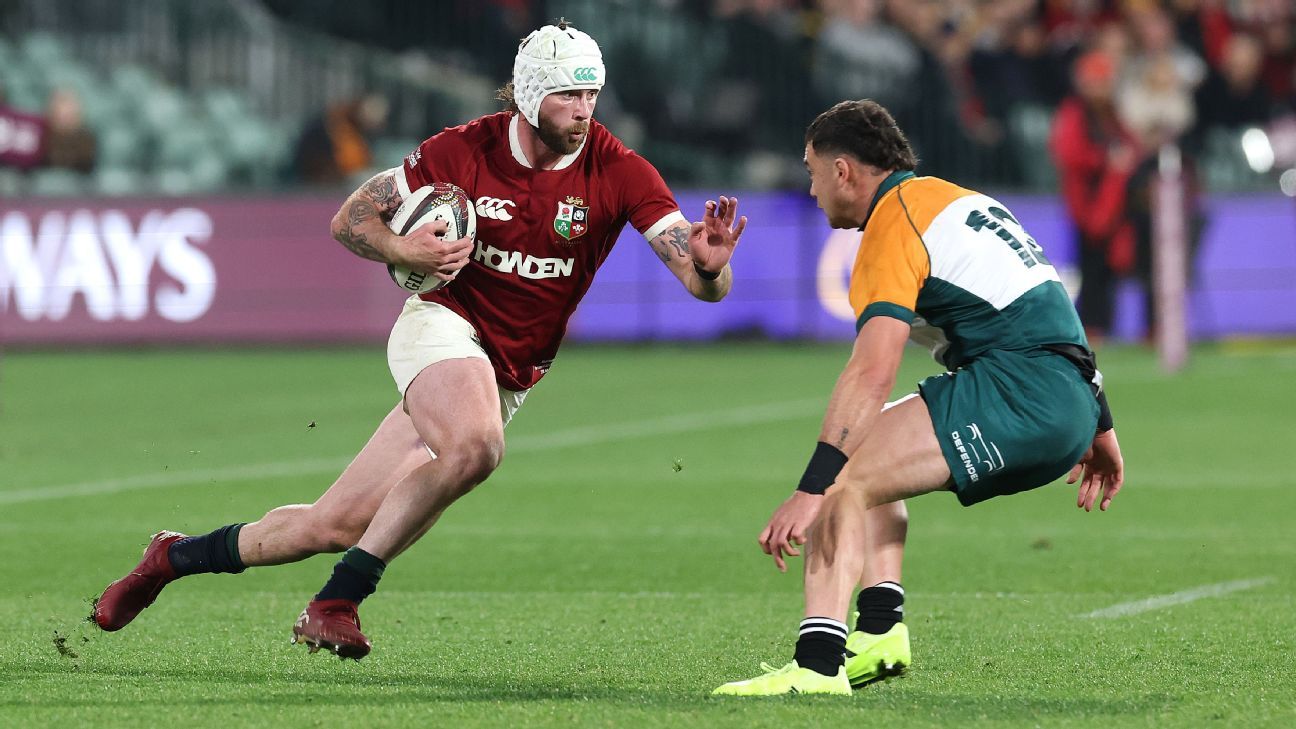 British and Irish Lions: Mack Hansen in doubt for first Wallabies Test