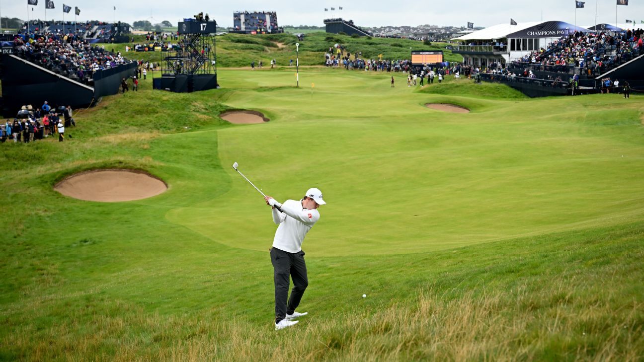 Matt Fitzpatrick, Harris English among 5 tied for Open lead