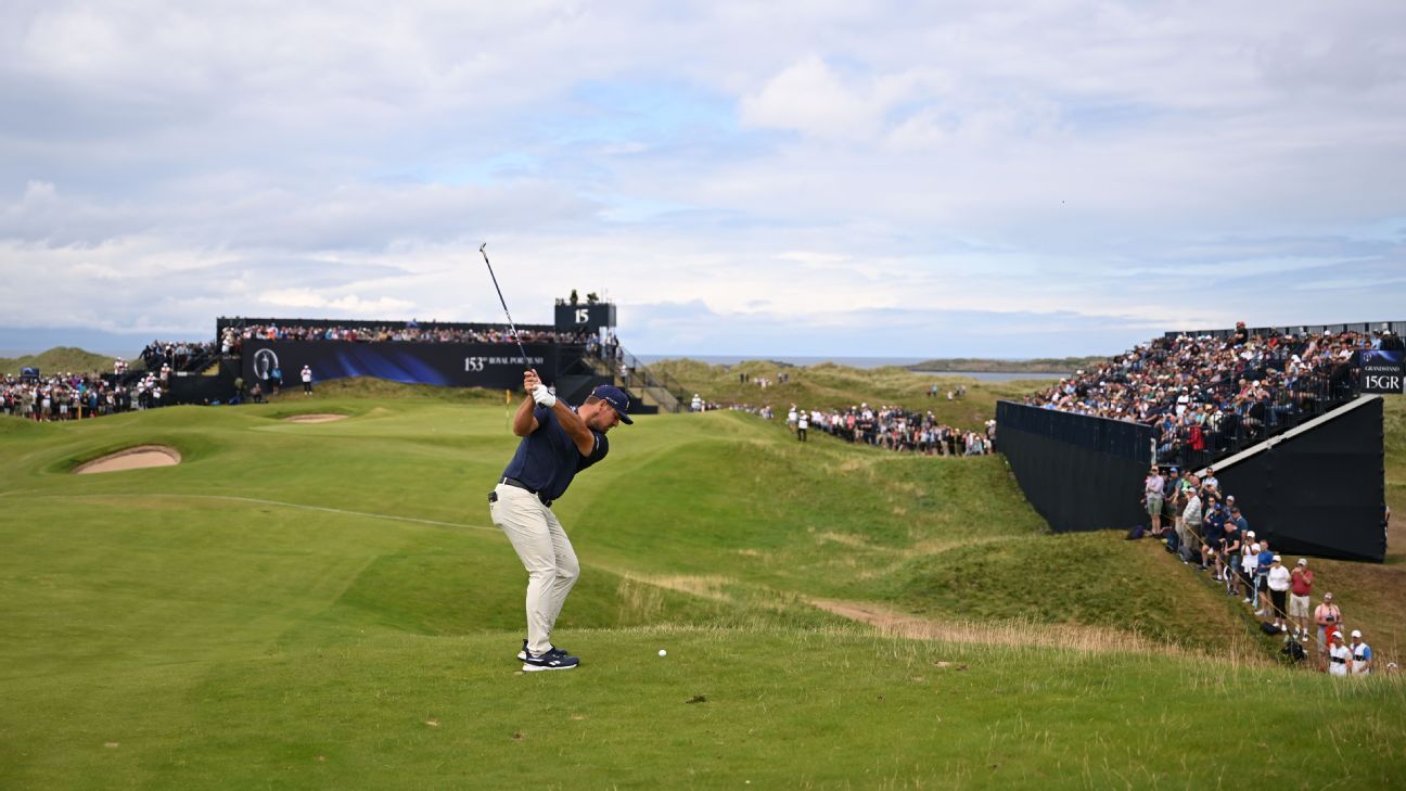 Bryson DeChambeau rallies for 65 in second round of The Open