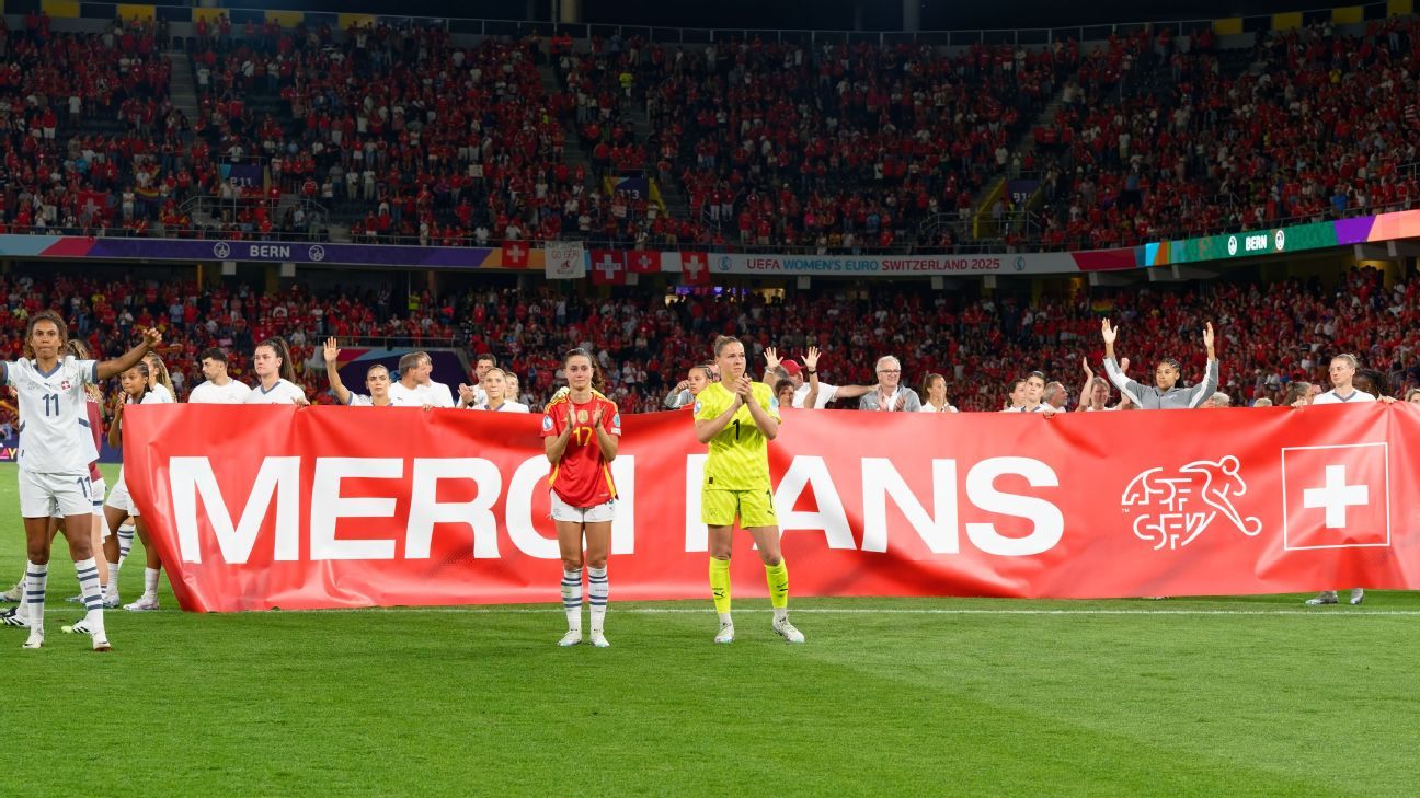 Euro 2025 hosts Switzerland hail ‘take-off’ moment despite exit