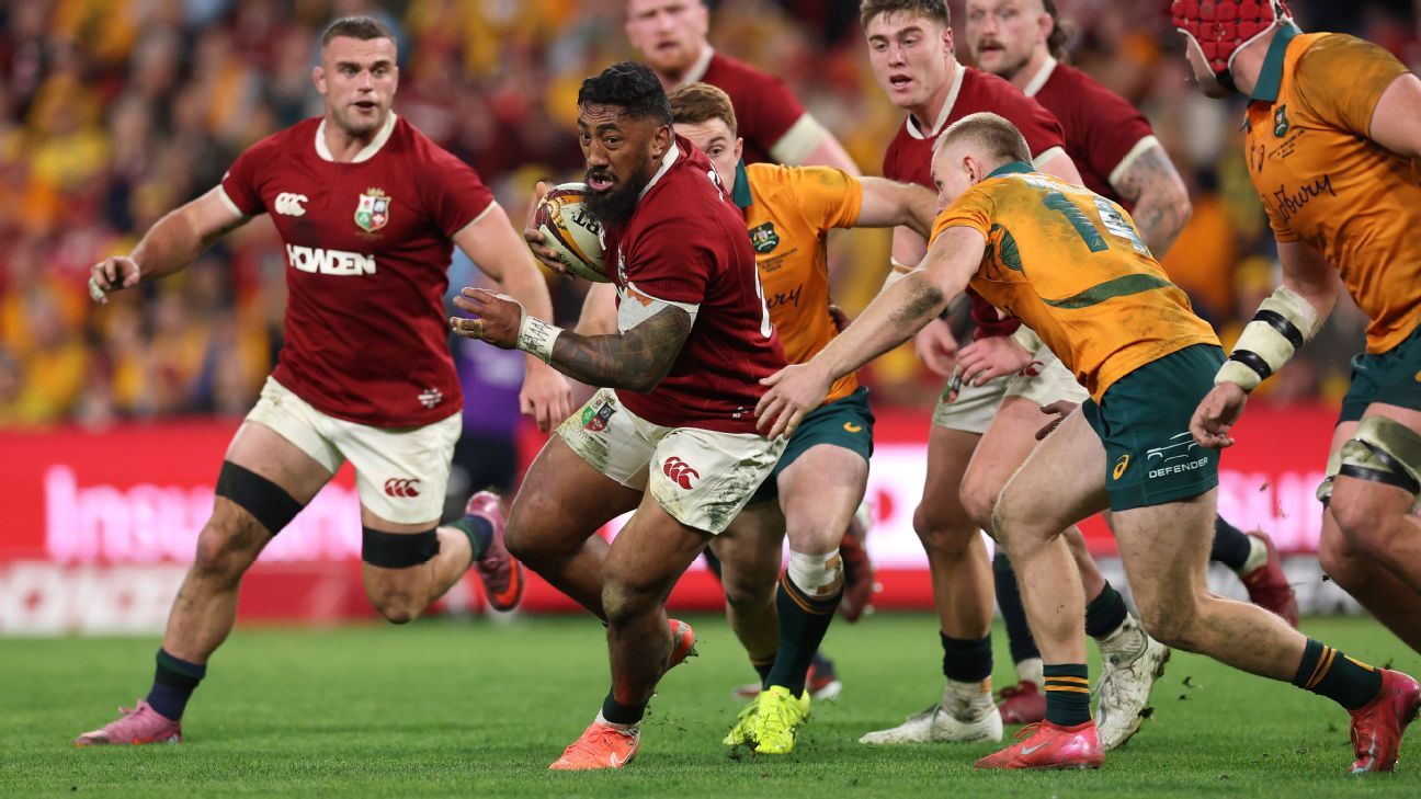British and Irish Lions: Andy Farrell makes three changes to starting side for second Test