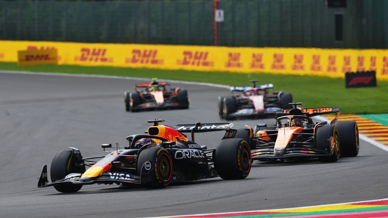 Max Verstappen beats Oscar Piastri in Belgian Grand Prix sprint race