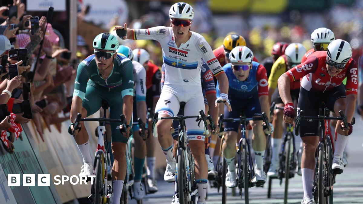 Tour de France 2025 results: Merlier wins as Van der Poel denied on stage nine