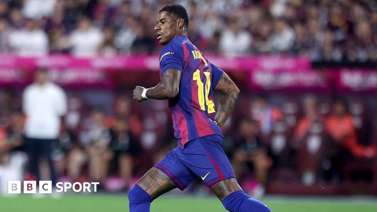 Marcus Rashford: England forward makes first Barcelona appearance in friendly in Japan