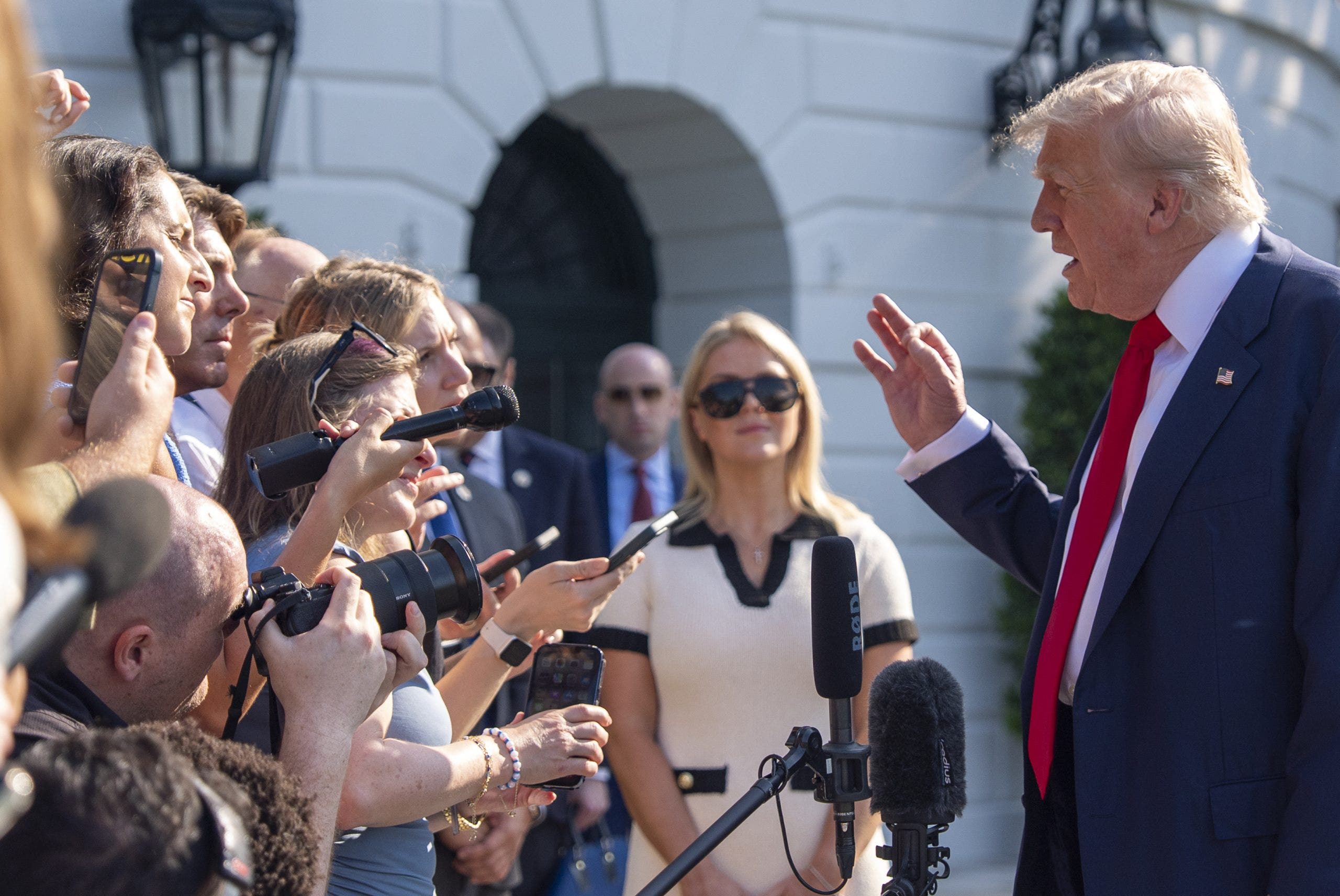 Trump points finger at Bill Clinton, Larry Summers when asked about Epstein
