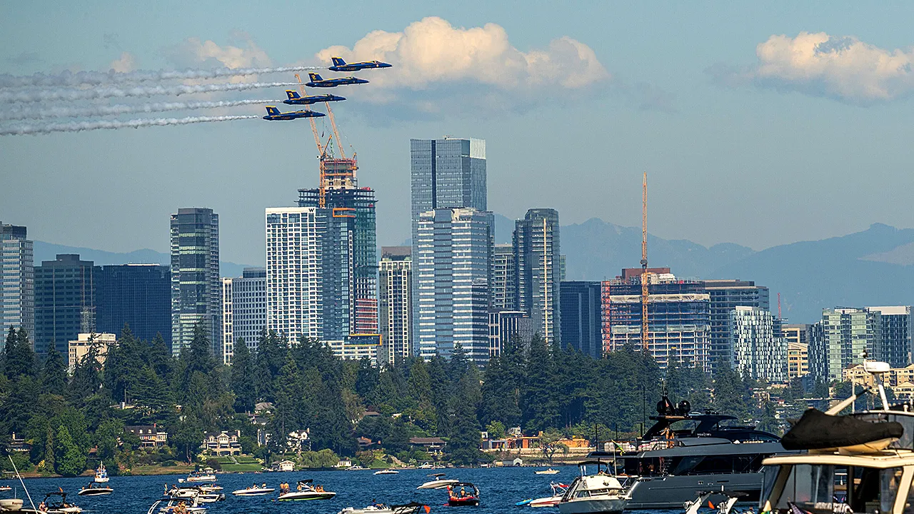 Seattle billboard claims Blue Angels cause pollution and ‘war trauma’