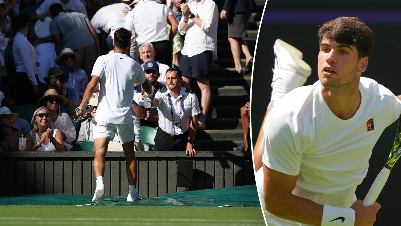 Carlos Alcaraz helps ill spectator during Wimbledon’s hottest opening day