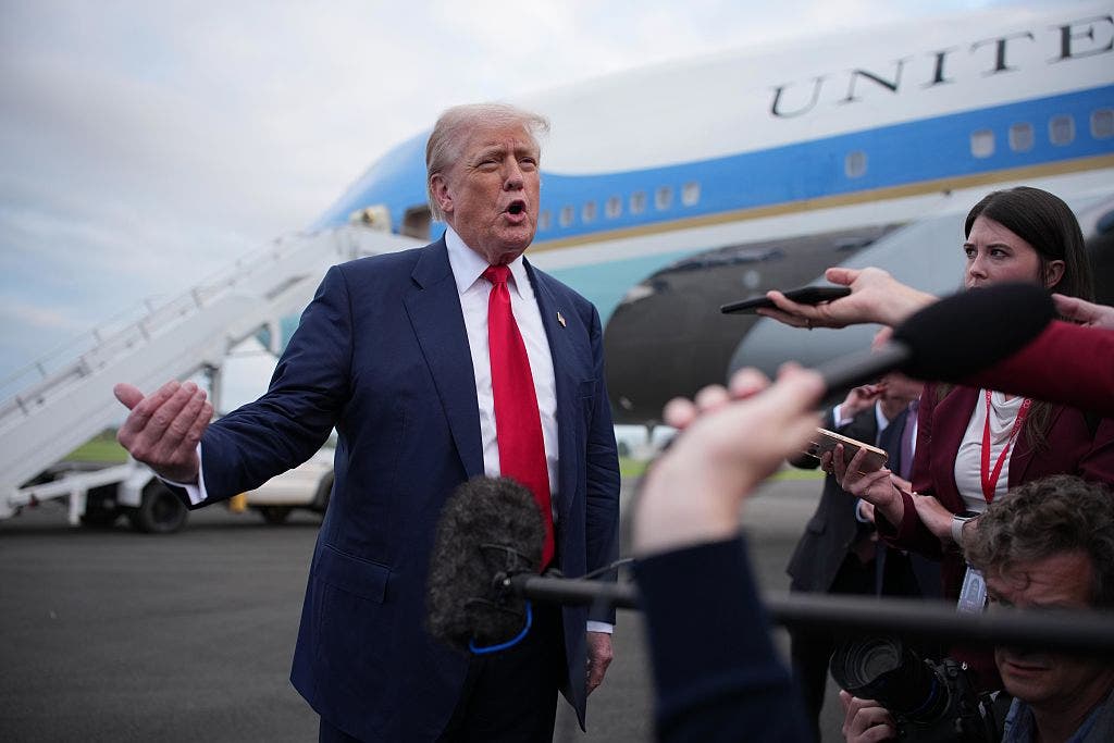 Trump closes out week with trip to Scotland