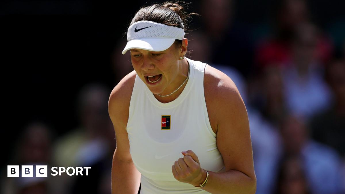 Wimbledon 2025 results: Amanda Anisimova stuns Aryna Sabalenka to reach final