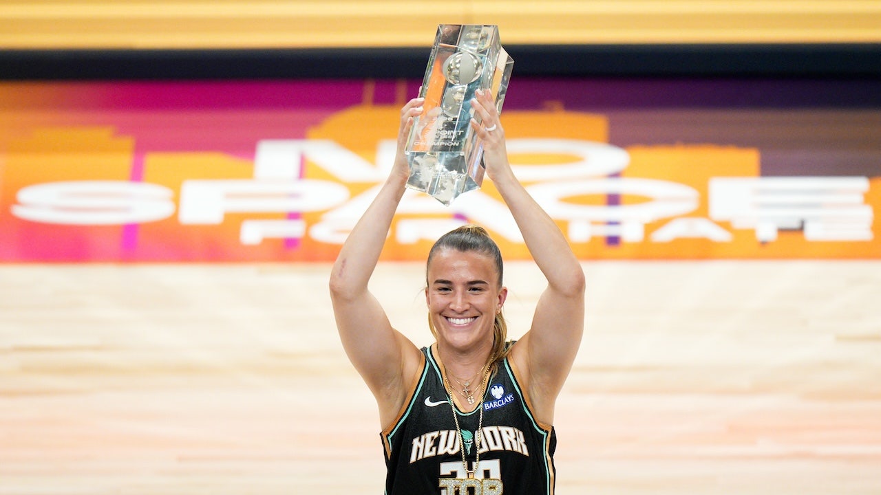 Sabrina Ionescu dominates 3-point contest in Caitlin Clark’s absence